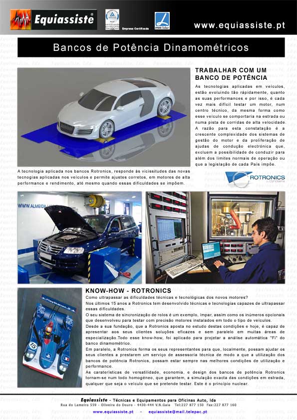 Trabalhar com um banco de potência - a experiência Rotronics